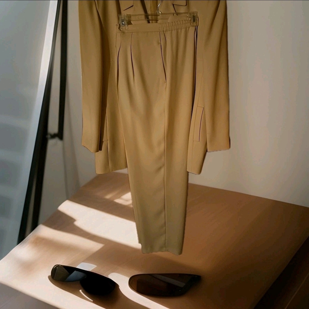 John Meyer Women's Tailored Dress Pants in Tan